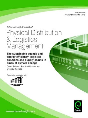 cover image of International Journal of Physical Distribution & Logistics Management, Volume 40, Issue 1 & 2